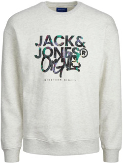 Jack & Jones Silverlake Sweatshirt Jack & Jones , White , Heren - 2Xl,Xl,L,M,S