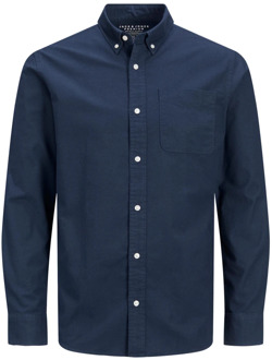 Jack & Jones Slimfit Oxford Button-Down Overhemd Jack & Jones , Blue , Heren - 2Xl,Xl,L,M,S