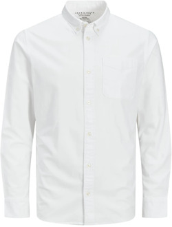 Jack & Jones Slimfit Oxford Button-Down Overhemd Jack & Jones , White , Heren - 2Xl,Xl,L,M,S