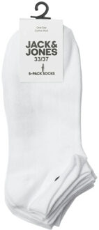 Jack & Jones Sneakersokken jongens jacdongo 5-paar - maat 38-43 Wit
