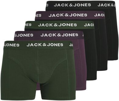 Jack & Jones Solid Trunk Boxershorts Heren (5-pack)