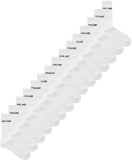 Jack & Jones Sportsokken Heren JACREGEN 15-pack Wit-One size (41-46) - One size (41-46)