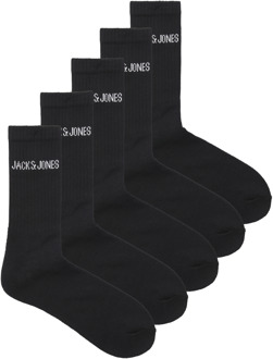 Jack & Jones Sportsokken Heren JACREGEN 5-pack Zwart-One size (41-46) - One size (41-46)