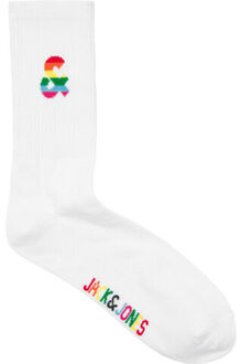 Jack & Jones Sportsokken heren pride sokken 5-pack Wit - One size