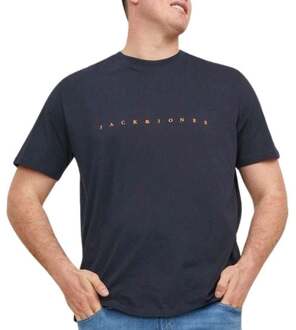 Jack & Jones Star Shirt Heren (plussize) donkerblauw - 5XL