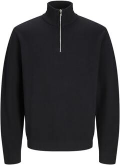 Jack & Jones Stitch Knit Half Zip Sweater Jack & Jones , Black , Heren - 2Xl,L,M,S