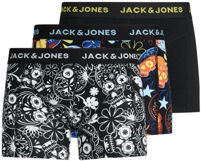 Jack & Jones sugar skull 3-pack zwart - XXL