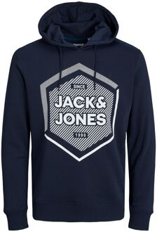 Jack & Jones sweatshirt met capuchon Blauw/marineblauw