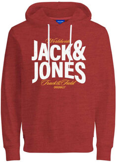 Jack & Jones sweatshirt met capuchon Rood
