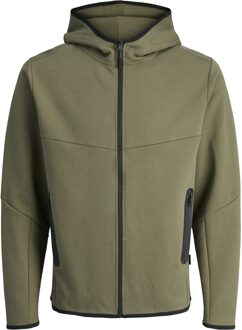 Jack & Jones Sweatvest FUSION khaki - 164/14J;140/10J;152/12J;176/16J;128/8J