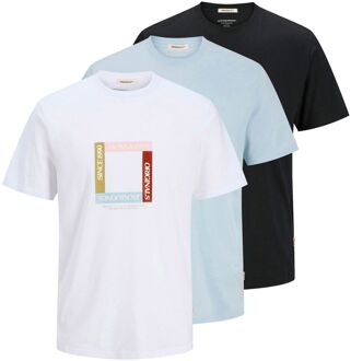 Jack & Jones Tavira Branding Shirt Heren (3-pack) - M