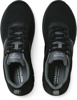 Jack & Jones Taylor Mesh Polyurethaan Heren Zwarte Standaard Sneakers - EU 47.5 / UK 12