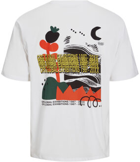 Jack & Jones Tee SS Canon Wide Fit Tee  Wit