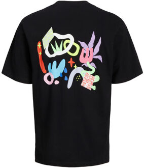 Jack & Jones Tee SS Canon Wide Fit Tee  Zwart