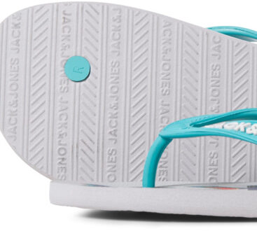 Jack & Jones Teenslipper heren jfwlogo palm print - maat 40-41 Grijs