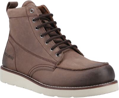 Jack & Jones Toronto Leren Heren Bruine Enkellaarzen Met Stenen - EU 42 / UK 8