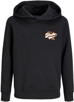 Jack & Jones Trend Sweat Hoodie Junior zwart - wit - oranje - 140