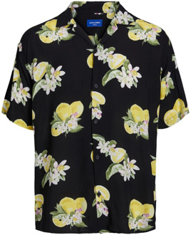 Jack & Jones Tropische Bloemen Resort Korte Mouw Overhemd Jack & Jones , Multicolor , Heren - 2Xl,Xl,L,M