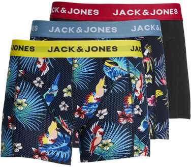 Jack & Jones Tropische Print Trunks 3-Pack Jack & Jones , Multicolor , Heren - 2Xl,L,M,S