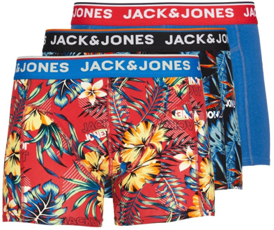Jack & Jones Tropische Vibes Trunks 3-Pack Jack & Jones , Multicolor , Heren - 2Xl,M
