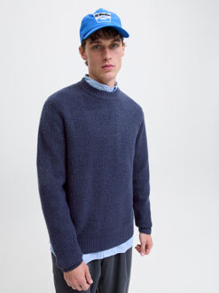 Jack & Jones Trui York Ollie Knit Crew Neck Blauw