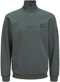 Jack & Jones Urban Chic Half Zip Sweatshirt Jack & Jones , Green , Heren - 2Xl,Xl,L,M,S