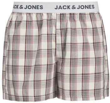 Jack & Jones Wijde boxershorts heren jacalvin 3-pack geblokt/gestreept/effen Veelkleurig - XL