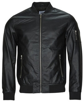 Jack & Jones Windjack Jack & Jones JJROCKY PU BOMBER" Zwart - M, L