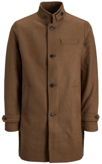 Jack & Jones Wool Coat Jack & Jones , Bruin , Heren - 2Xl,Xl,L,M,S