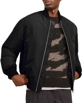 Jack & Jones Zachte Utility Bomber Jas Jack & Jones , Black , Heren - 2Xl,Xl,L,M,S