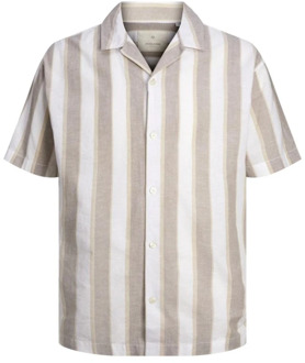 Jack & Jones Zomer Streep Resort Shirt Jack & Jones , Multicolor , Heren - 2Xl,Xl,L,M,S
