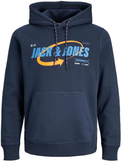 Jack & Jones Zwarte Hoodie Sweatshirt Jack & Jones , Blue , Heren - Xl,L,M,S