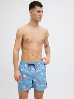 Jack & Jones Zwembroek JPSTMAUI Novelty AOP Scuba Blue-M - M