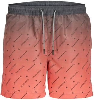 Jack & Jones Zwemshort jongens jpstfiji colorflow rood Print / Multi - 152