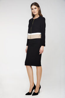 Jack met Paneel Details Zwart