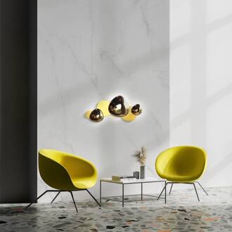 Jack-stone LED wandlamp, 79 cm, goud goud, goud mat