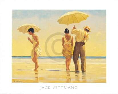 Jack Vettriano - Mad Dogs Kunstdruk 50x40cm