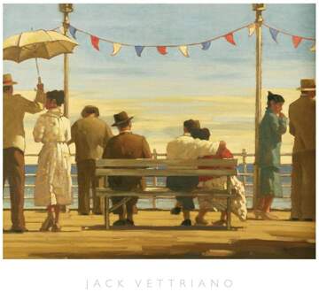 Jack Vettriano - The Pier Kunstdruk 72x67cm