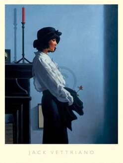 Jack Vettriano - Valentine Rose Kunstdruk 60x80cm