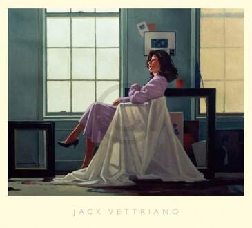 Jack Vettriano - Winter Light And Lavender Kunstdruk 76x68cm