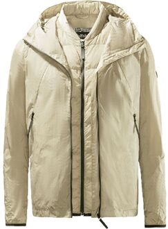 Jack Wolfskin 2in1 Packable Heren Cream Jas Crème - M