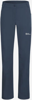 Jack Wolfskin Activate Thermic Softshell Broek Dames Blauw - 36 Regular