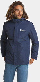 Jack Wolfskin Altenberg 3-In-1 Jas Blauw - 3XL