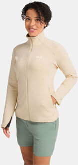 Jack Wolfskin Astrotrail FZ Fleecevest Dames Bruin - L