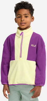 Jack Wolfskin Colorblock Taunus HZ Fleecetrui Junior Geel - 140