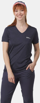 Jack Wolfskin Crosstrail Tee Dames Blauw - S