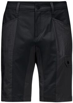 Jack Wolfskin Dawson Flex Heren Zwart Cargo Korte Broek Grijs