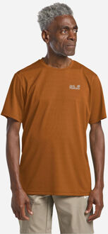Jack Wolfskin Delgami Tee T-Shirt Bruin - XXL