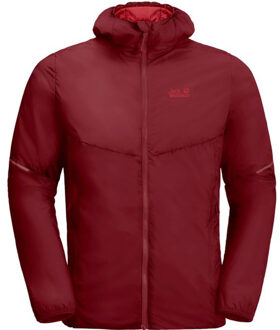 Jack Wolfskin Featherweight Isolatie Heren Burgundy Jacket - maat M Rood