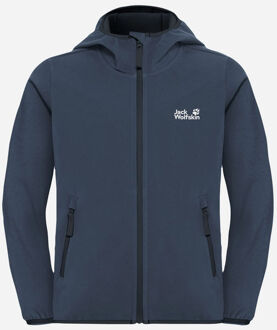 Jack Wolfskin Fourwinds Softshell Jas Junior Blauw - 140